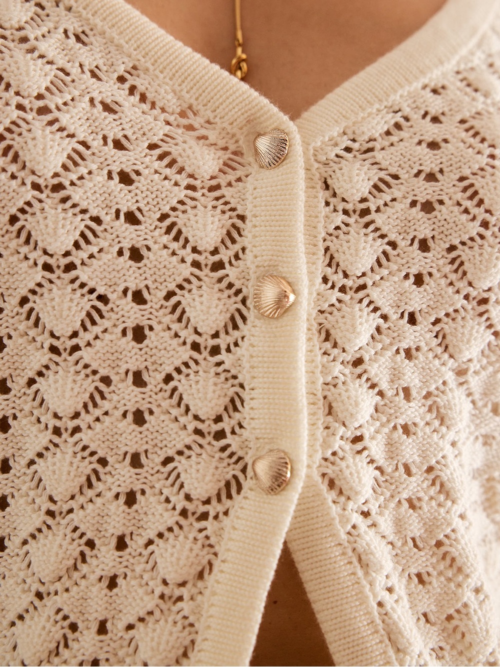 Cotton Blend Hollow Skirt Set - Commense - Picture 6 of 7